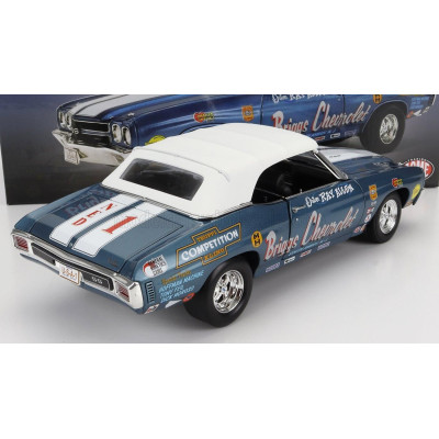 ACME MODELS CHEVROLET CHEVELLE RACING N 0 CABRIOLET 1970 RAY ALLEN - BLUE WHITE 1/18