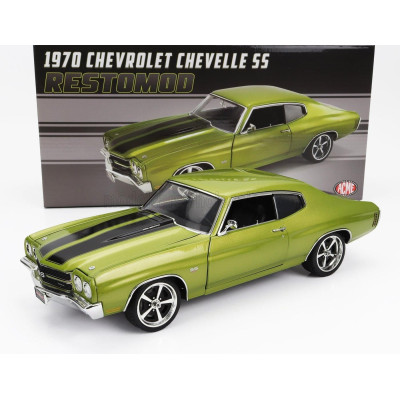 ACME MODELS CHEVROLET CHEVELLE SS COUPE RESTOMOD 1970 - GREEN MET 1/18