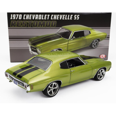 ACME MODELS CHEVROLET CHEVELLE SS COUPE RESTOMOD 1970 - GREEN MET 1/18