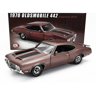 ACME MODELS OLDSMOBILE 442 COUPE 1970 - REGENCY ROSE 1/18