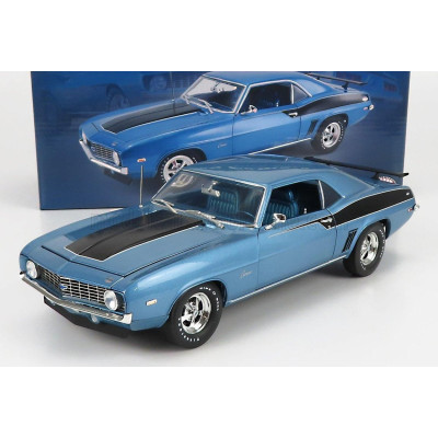 ACME MODELS CHEVROLET CAMARO COPO COUPE 1969 - LIGHT BLUE BLACK 1/18