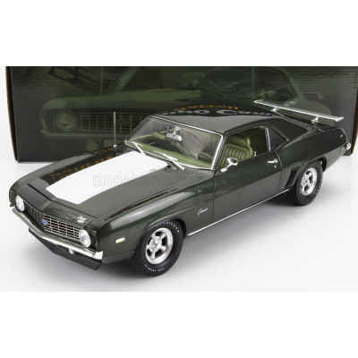 ACME MODELS CHEVROLET CAMARO COPO COUPE 1969 - GREEN MET WHITE 1/18