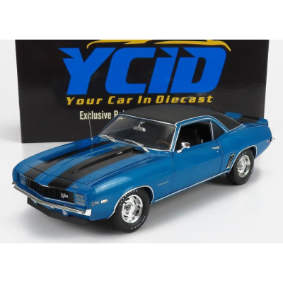 ACME MODELS CHEVROLET CAMARO Z/28 302 COUPE 1969 - BLUE MATT BLACK 1/18
