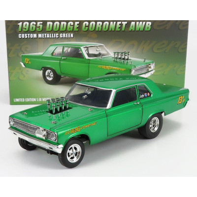ACME MODELS DODGE CORONET AWB CUSTOM 1965 - GREEN MET 1/18