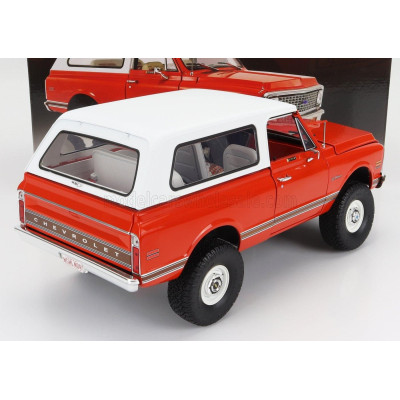 ACME MODELS CHEVROLET BLAZER K5 4x4 HARD-TOP 1982 - HIGHLANDER EDITION - ORANGE WHITE 1/18