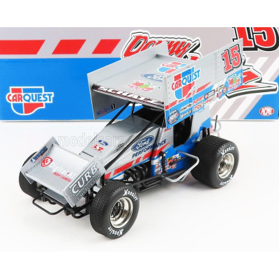 ACME MODELS FORD USA TEAM CARQUEST N 15 SPRINT CAR SERIES SEASON 2021 D.SCHATZ - SILVER BLUE 1/18
