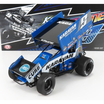 ACME MODELS FORD USA TEAM KARAVAN TRAILERS N 9 SPRINT CAR SEASON 2021 K.KAHNE - BLUE 1/18