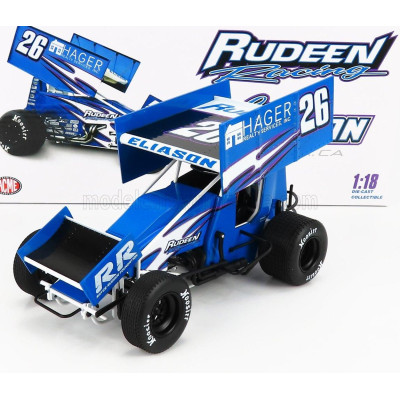 ACME MODELS FORD USA TEAM RUDEEN RACING N 26 SPRINT CAR SEASON 2021 R.HAGER - BLUE 1/18