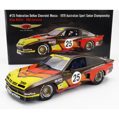 ACME MODELS CHEVROLET MONZA COUPE N 25 AUSTRALIAN CHAMPIONSHIP DDA 1979 ALLAN MOFFAT - YELLOW BROWN RED ORANGE 1/18