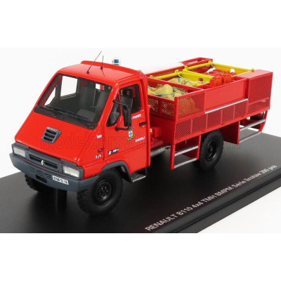ALERTE RENAULT B110 4X4 TRUCK TMH BMPM SAPEURS POMPIERS MARINES MARSELLE 1998 - RED 1/43