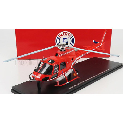 ALERTE AEROSPATIALE AS 350 HBE HELICOPTER SECURITE CIVILE 1979 - RED 1/43