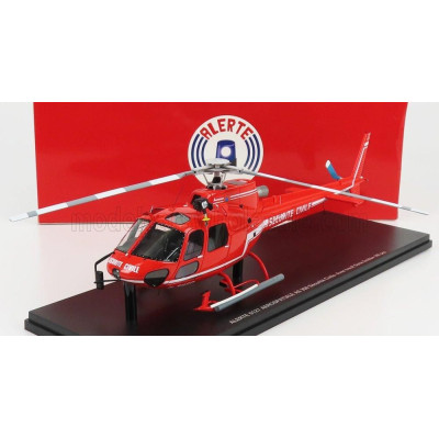 ALERTE AEROSPATIALE AS 350 HELICOPTER SECURITE CIVILE 1979 - RED 1/43