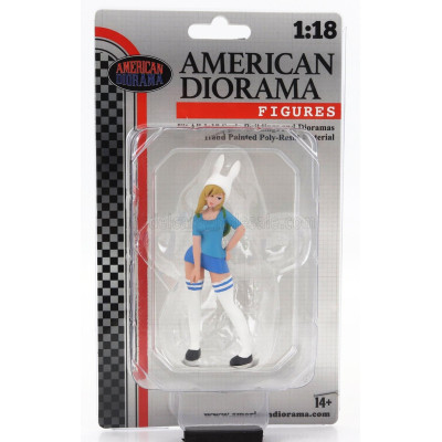AMERICAN DIORAMA FIGURES COSPLAY GIRL 3 - 2 TONE BLUE 1/18