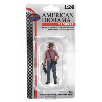 AMERICAN DIORAMA FIGURES MAN ON AIR - 4 - RED BLUE 1/24