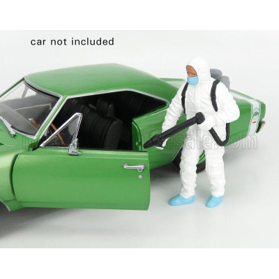 AMERICAN DIORAMA FIGURES MAN - HAZMAT CREW FIGURE I - WHITE 1/18