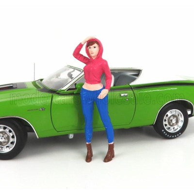 AMERICAN DIORAMA FIGURES JESSIE - GILRS NIGHT OUT - RED BLUE 1/18