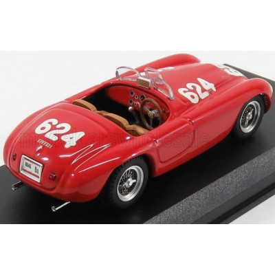 ART MODEL FERRARI 166MM 2.0L V12 SPIDER N 624 WINNER MILLE MIGLIA 1949 C.BIONDETTI - E.SALANI - RED 1/43