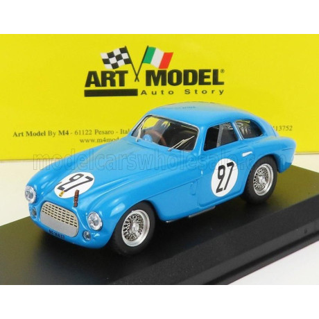 ART MODEL FERRARI 166MM 2.0L V12 BERLINETTA N 27 24h LE MANS 1950 Y.SIMON - M.KASSE - BLUE 1/43