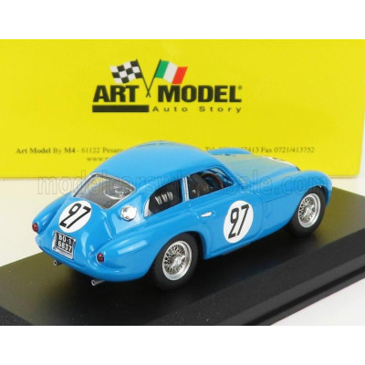 ART MODEL FERRARI 166MM 2.0L V12 BERLINETTA N 27 24h LE MANS 1950 Y.SIMON - M.KASSE - BLUE 1/43