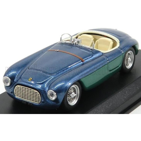 ART MODEL FERRARI 166MM BARCHETTA ch.0064 AVVOCATO GIANNI AGNELLI PERSONAL CAR 1948 - BLUE 1/43