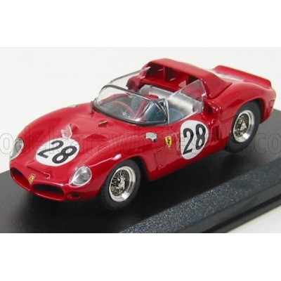 ART MODEL FERRARI DINO 246SP SPIDER 2.4L V6 TEAM SPA FERRARI SEFAC N 28 24h LE MANS 1962 R.RODRIGUEZ - P.RODRIGUEZ - RED 1/43