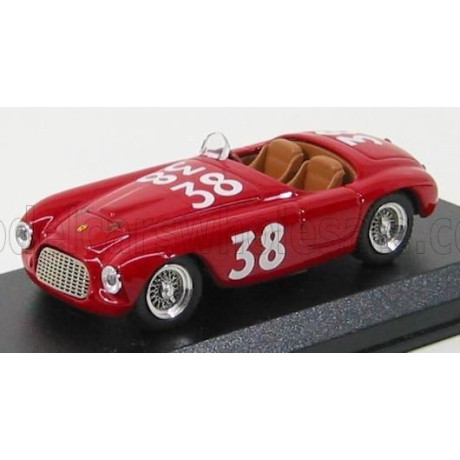 ART MODEL FERRARI 166MM SPIDER N 38 WINNER SILVERSTONE 1950 A.ASCARI - RED 1/43
