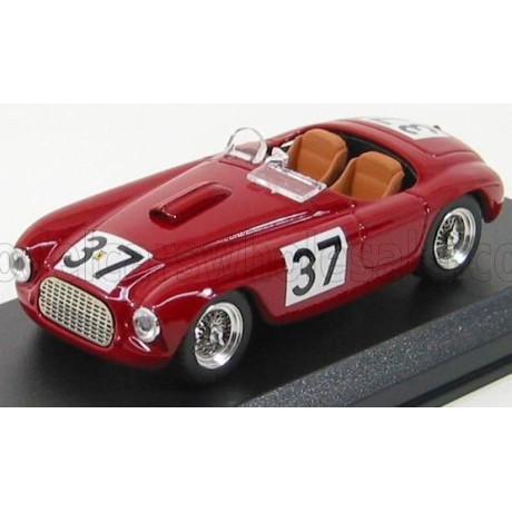 ART MODEL FERRARI 166MM SPIDER N 37 2nd SILVERSTONE 1950 D.SERAFINI - RED 1/43