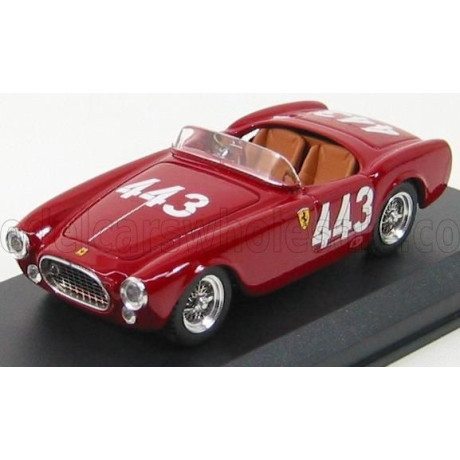 ART MODEL FERRARI 225S SPIDER N 443 GIRO DI SICILIA 1952 TARUFFI - VANDELLI - BORDEAUX 1/43