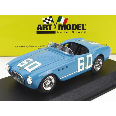 ART MODEL FERRARI 225S SPIDER N 60 RIVERSIDE 1952 B.SPEAR - LIGHT BLUE 1/43