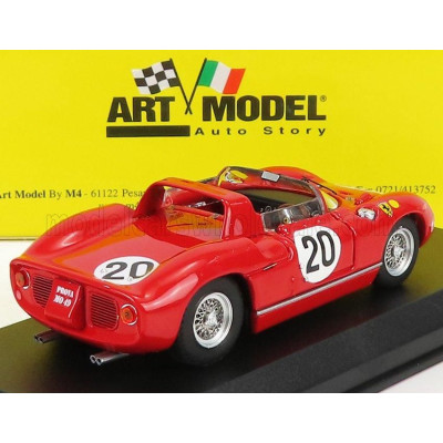 ART MODEL FERRARI 275P SPIDER 3.3L V12 TEAM FERRARI SPA SEFAC N 20 WINNER 24h LE MANS 1964 N.VACCARELLA - J.GUICHET - RED 1/43