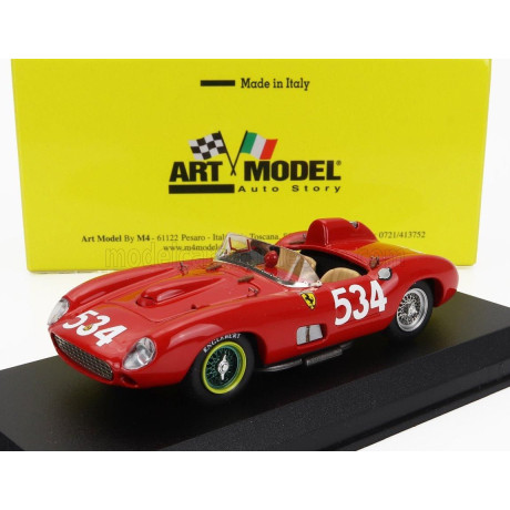 ART MODEL FERRARI 335S SPIDER TEAM SCUDERIA FERRARI N 534 MILLE MIGLIA 1957 PETER COLLINS - LOUIS KLEMENTASKI - RED 1/43