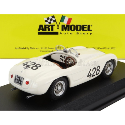 ART MODEL FERRARI 166MM SPIDER N 428 TARGA FLORIO 1950 L.MUSSO - A.GABOARDI - WHITE 1/43