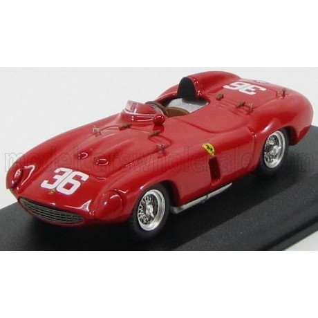 ART MODEL FERRARI 857S SPIDER N 36 WINNER BUENOS AIRES 1956 HILL - GENEBIEN - RED 1/43