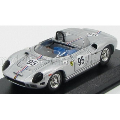 ART MODEL FERRARI 330P SPIDER N 95 BRIDGEHAMPTON 1966 B.GROSSMAN - SILVER 1/43
