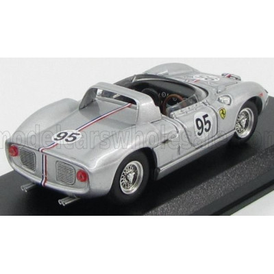 ART MODEL FERRARI 330P SPIDER N 95 BRIDGEHAMPTON 1966 B.GROSSMAN - SILVER 1/43