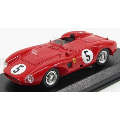 ART MODEL FERRARI 625 LM SPIDER N 5 ROAD AMERICA ELKHART LAKE 1962 GERBER - BRIDGE - RED 1/43