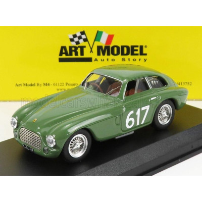 ART MODEL FERRARI 212 EXPORT TOURING BERLINETTA N 617 MILLE MIGLIA 1953 GERINI - DONAZZOLO - GREEN 1/43