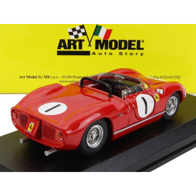 ART MODEL FERRARI 250P SPIDER N 1 BRIDGEHAMPTON 1963 P.RODRIGUEZ - RED 1/43
