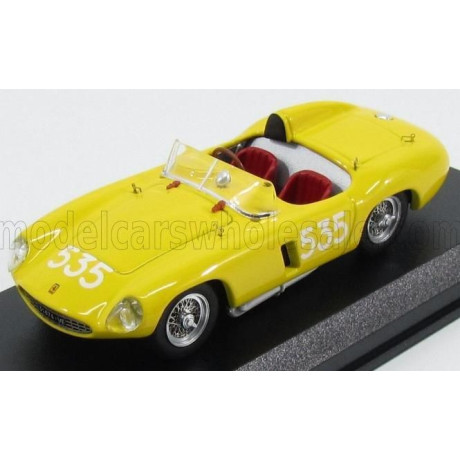 ART MODEL FERRARI 500 MONDIAL SPIDER N 535 MILLE MIGLIA 1956 G.CASAROTTO - YELLOW 1/43