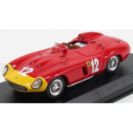 ART MODEL FERRARI 857S SPIDER ch.0584 N 12 3rd CUBA GP 1957 A.DE PORTAGO - RED YELLOW 1/43