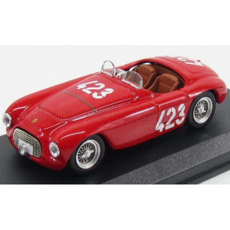 ART MODEL FERRARI 166MM BARCHETTA SPIDER Ch.0034 N 423 WINNER GIRO DI SICILIA 1952 MARZOTTO - MARINI - RED 1/43