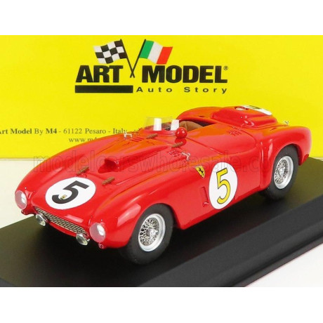 ART MODEL FERRARI 375 PLUS 5.0L V12 SPIDER TEAM SCUDERIA FERRARI N 5 24h LE MANS 1954 LOUIS ROSIER - ROBERT MANZON - RED 1/43