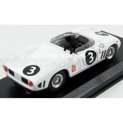 ART MODEL FERRARI 330P SPIDER ch.0818 N 3 CANADA MOSPORT GP 1964 L.SCARFIOTTI - WHITE 1/43