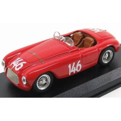 ART MODEL FERRARI 166MM BARCHETTA ABARTH SPIDER N 146 WINNER COPPA D'ORO 1950 G.MARZOTTO - RED 1/43