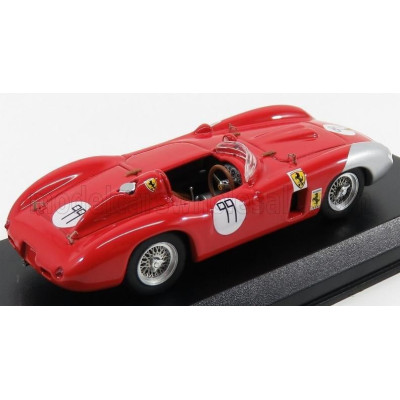 ART MODEL FERRARI 860 MONZA N 11 2nd BRIDGEHAMPTON 1958 B.GROSSMAN - RED SILVER 1/43
