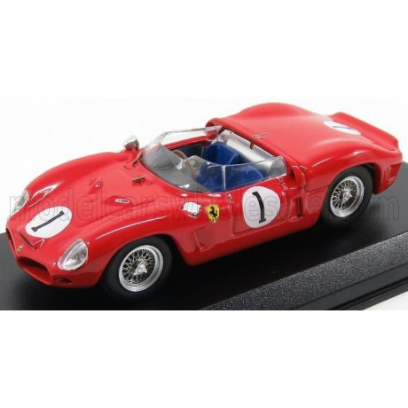 ART MODEL FERRARI 246 SP N 1 2nd 3h DAYTONA 1962 HILL - RODRIGUEZ - RED 1/43