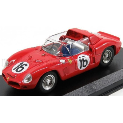 ART MODEL FERRARI DINO 268 SP ch. 0798 N 16 24h LE MANS TEST 1962 RODRIGUEZ - BANDINI - PARKES - GENDEBIEN - MAIRESSE - RED 1/43