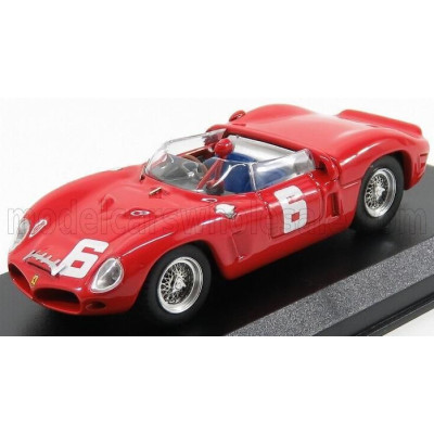 ART MODEL FERRARI 246SP DINO SPIDER N 6 (CHASSIS N 0022M) WINNER GUARDS TROPHY  BRANDS HATCH 1962 M.PARKES - RED 1/43