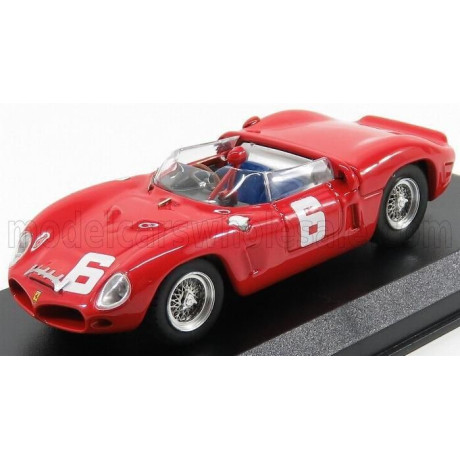 ART MODEL FERRARI 246SP DINO SPIDER N 6 (CHASSIS N 0022M) WINNER GUARDS TROPHY  BRANDS HATCH 1962 M.PARKES - RED 1/43