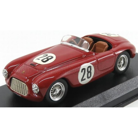 ART MODEL FERRARI 166 MM BARCHETTA N 28 (CHASSIS N 0790) 6th CLASS PORTUGAL GRAND PRIX 1952 C.BIONDETTI - RED 1/43